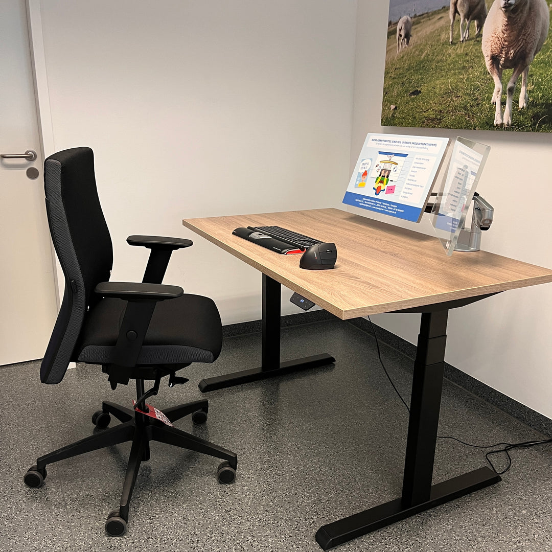 Kombi-Angebot - Bürostuhl FAMOS und Tischgestell FLEX Set Sie sparen 21% auf den Einzelpreis