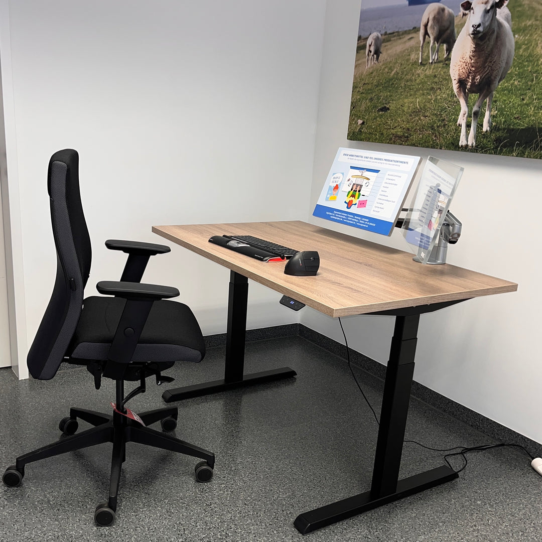 Kombi-Angebot - Bürostuhl FAMOS und Tischgestell FLEX Set Sie sparen 21% auf den Einzelpreis