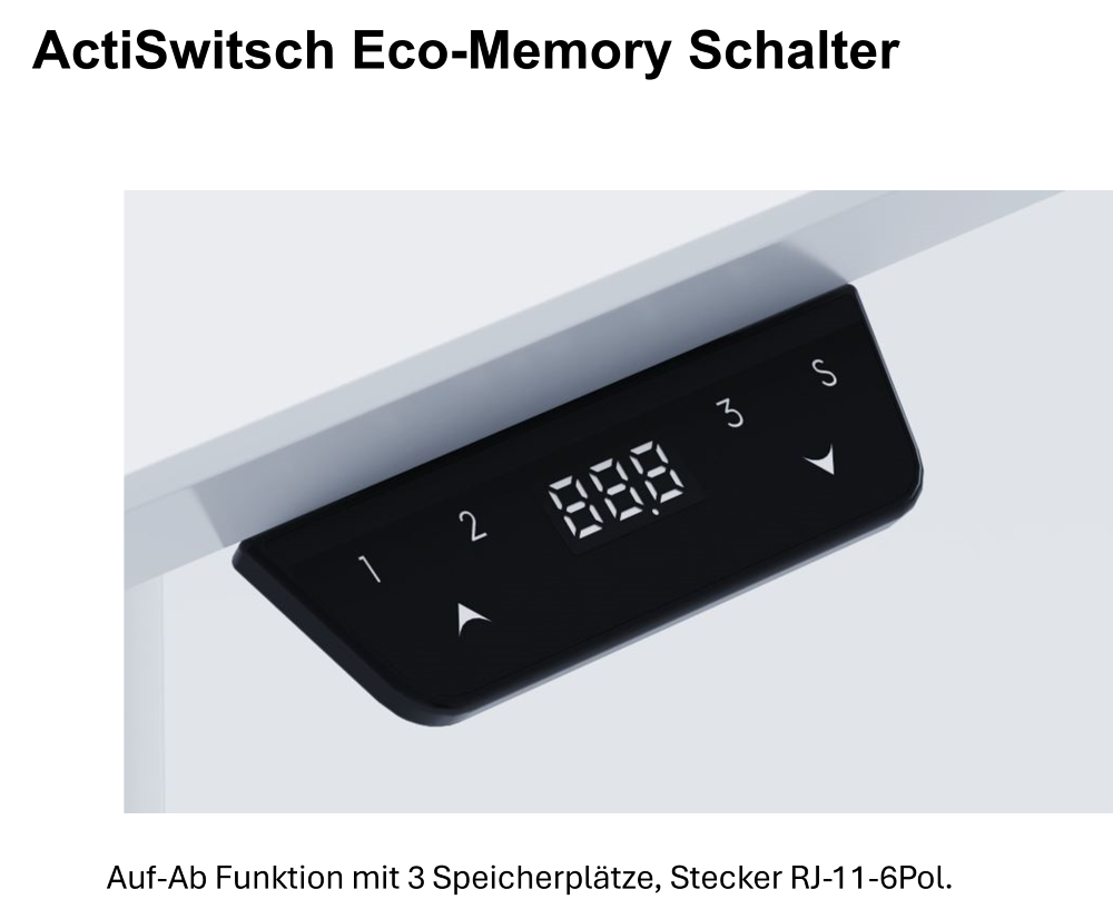 Actiforce Höhenverstellbares Motortischgestell "MOTUS" Hausmarke