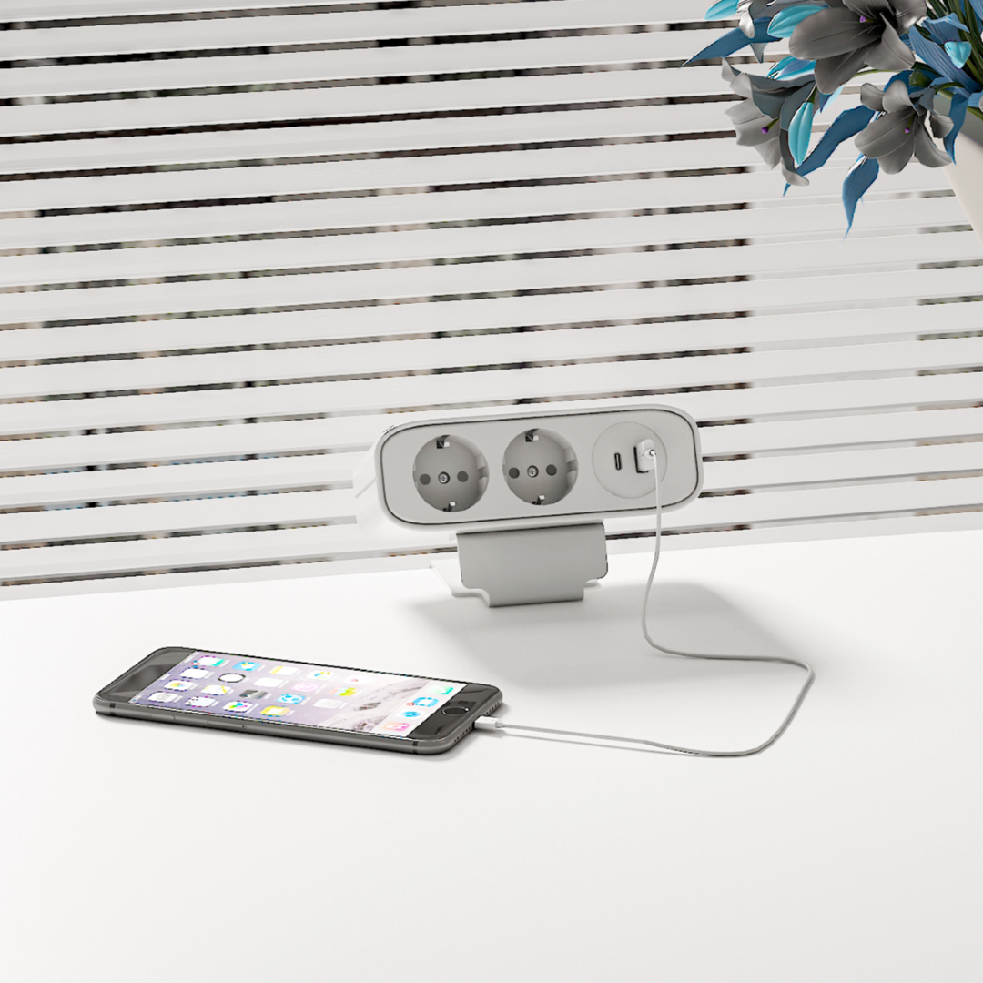 Tischsteckdose mit USB