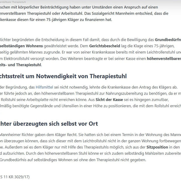 Vela Tango 100EF Motor Gesundheitsstuhl - Sondermodell zum sensationellen Preis