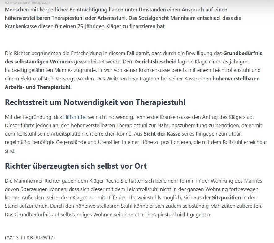 Vela Tango 700/700E Trippelstuhl Konfigurator