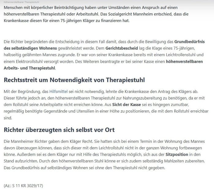 Vela Tango 700/700E Trippelstuhl Konfigurator