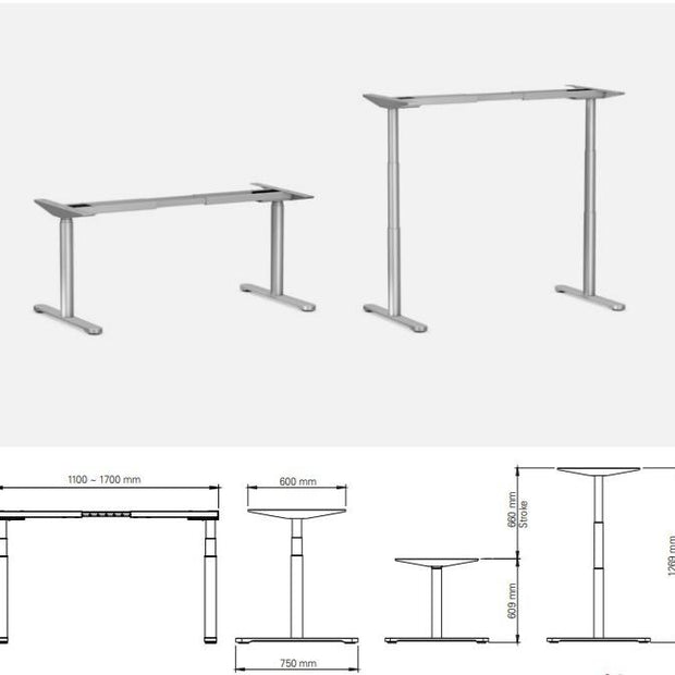 API-Test Actiforce Alto-Tischgestell Rundrohr / Eigenmarke