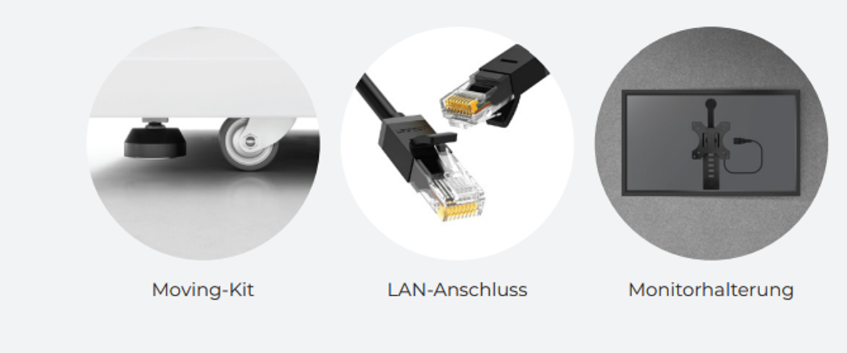 Telefonbox, Telefonzelle für eine Person, schalldämmend - Konfigurator