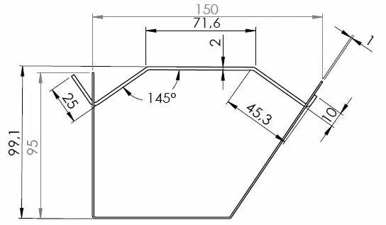Kabelkanal abklappbar