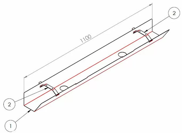 Kabelkanal abklappbar