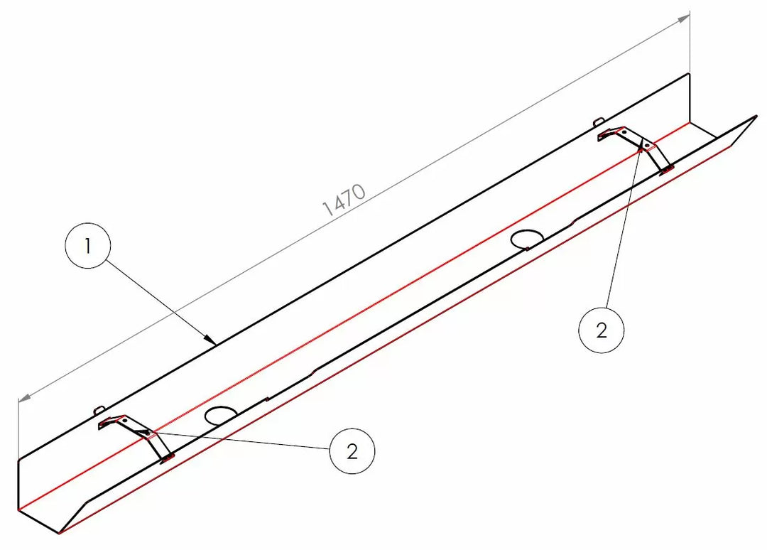 Kabelkanal abklappbar