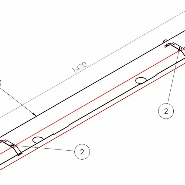 Kabelkanal abklappbar