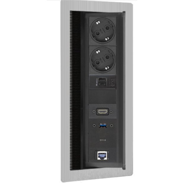 EVOline FlipTop Push Tischsteckdose (5Module)