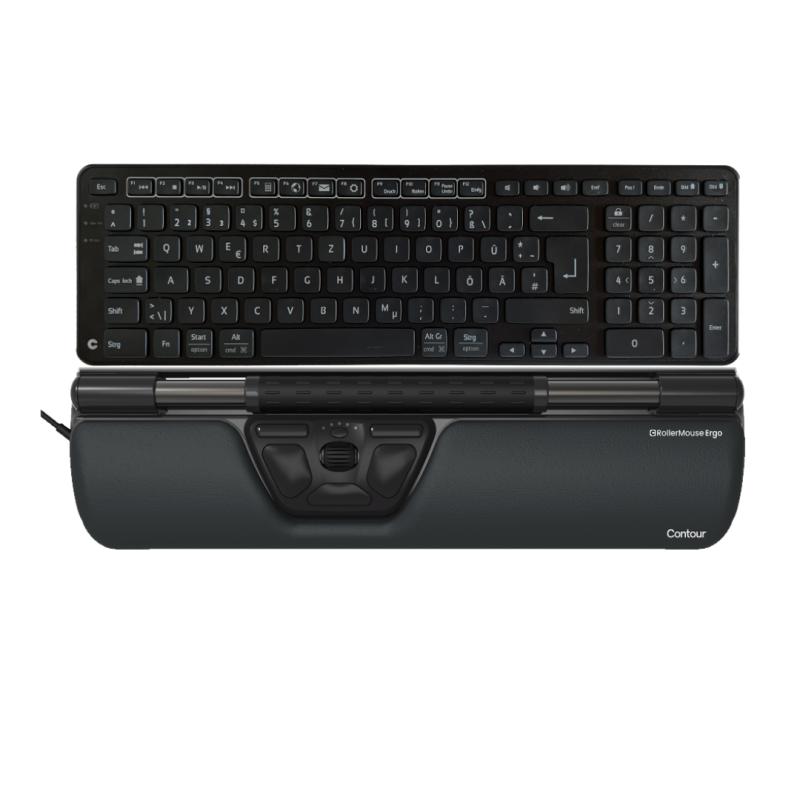 API-Test RollerMouse Ergo Contour - All Black, wired