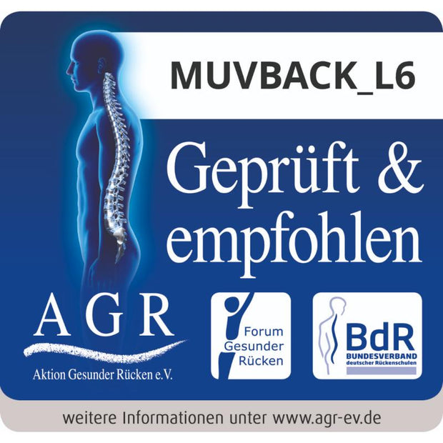 API-Test Wupperchair Bürostuhl Muvback - mit geteilter Rückenlehne