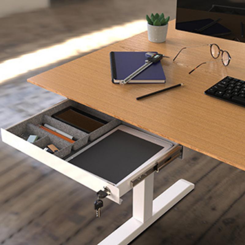 API-Test Unterbau Flachschublade mit Schloß Ultra-Slim