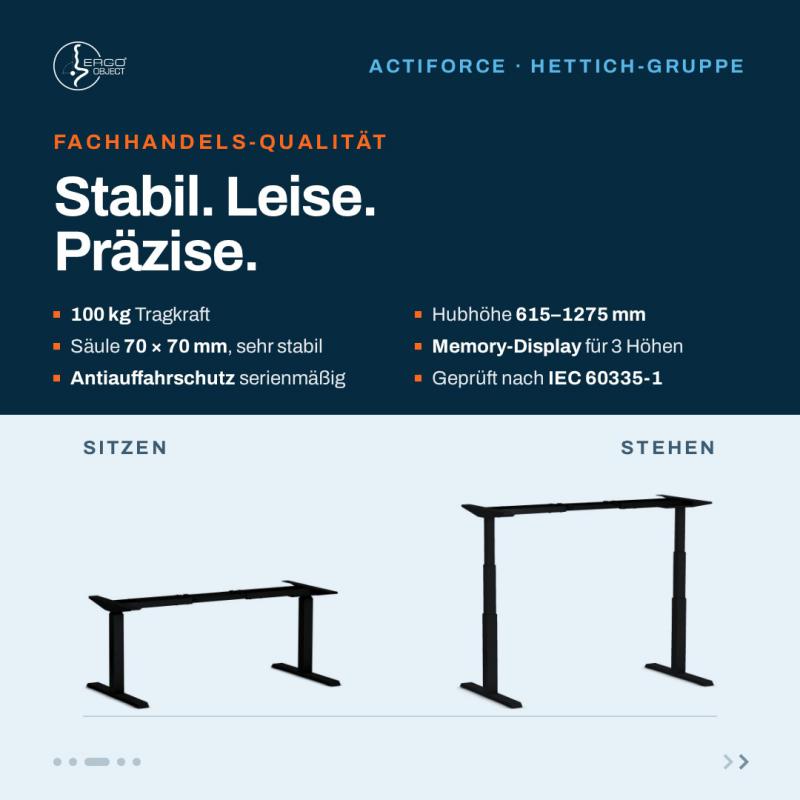 API-Test Twist Motor-Tischgestell / Eigenmarke Räumungsverkauf wegen Umzug