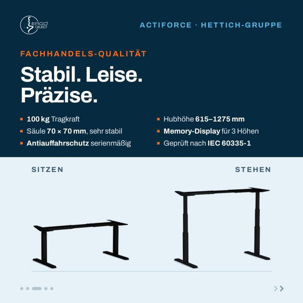 API-Test Twist Motor-Tischgestell / Eigenmarke Räumungsverkauf wegen Umzug