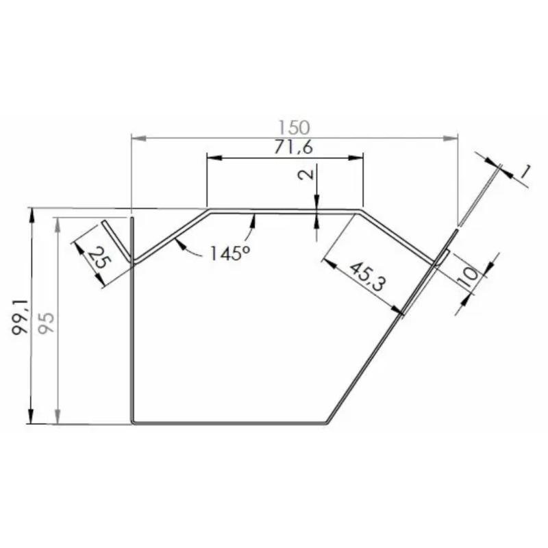 API-Test Kabelkanal, abklappbar