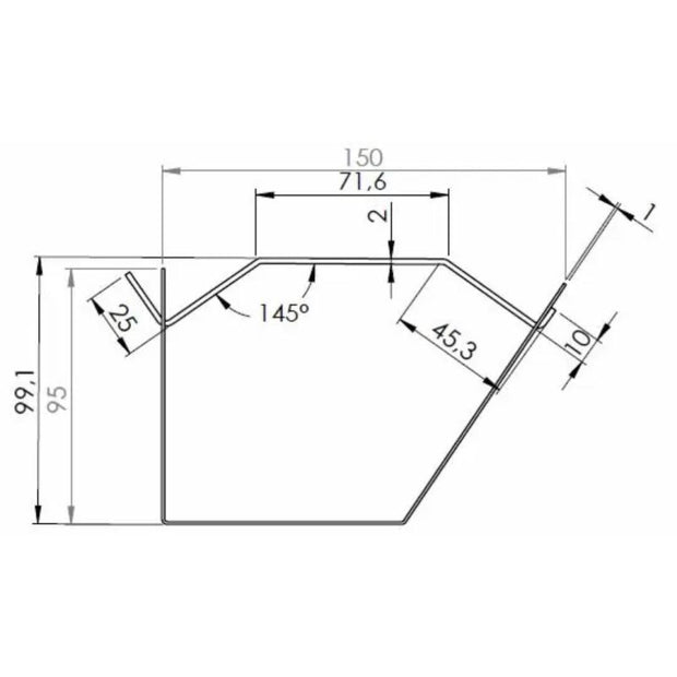 API-Test Kabelkanal, abklappbar