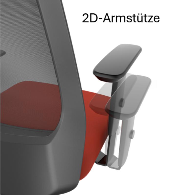 API-Test Bürodrehstuhl AirPad mit hohem Netzrücken und Kopfstütze