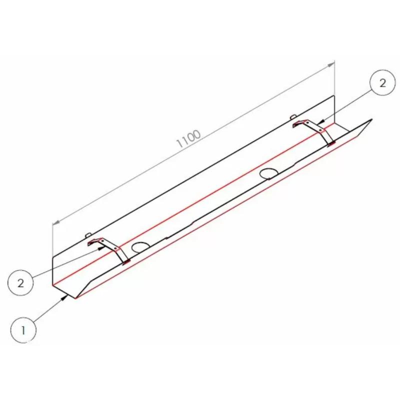 API-Test Kabelkanal, abklappbar