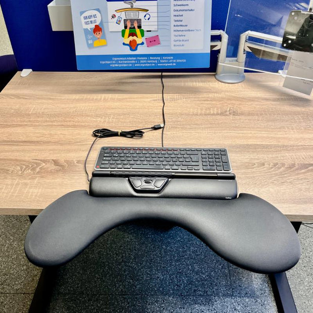 API-Test 3er Set RollerMouse black + Tastatur Balance + Tischlehne