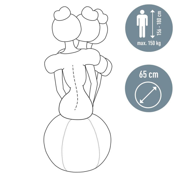API-Test Active Sitzball mit Anti-Wegroll-Design