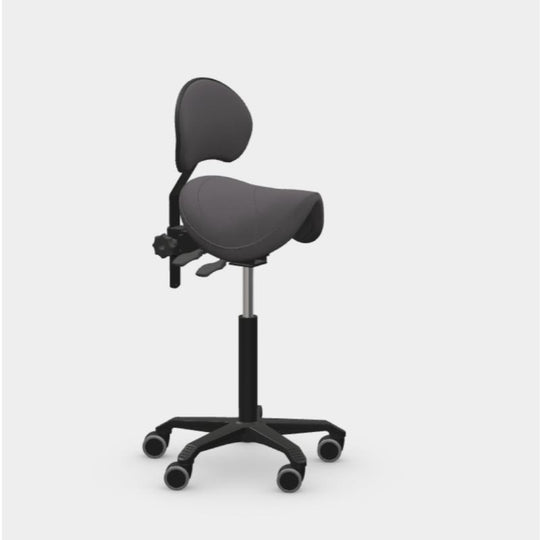 Score Amazone Sattelstuhl - schmaler Sitz mit Rückenlehne